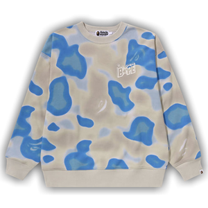 BAPE Liquid Camo Bape Sta Crewneck Sweater 'Blue'