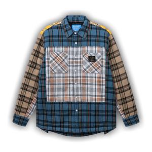 Market Thrift Flannel Long-Sleeve Shirt 'Multicolor'