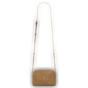 Saint Laurent Gaby Zipped Pouch 'Dark Cork'