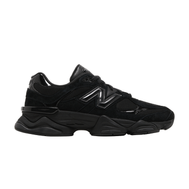 New Balance 9060 'Triple Black Suede Patent'