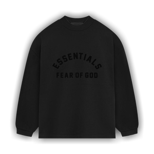 Fear of God Essentials Heavy Jersey Long-Sleeve T-Shirt 'Jet Black'