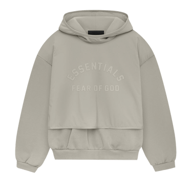 Fear of God Essentials Nylon Fleece Hooded Sweater 'Seal/Seal'
