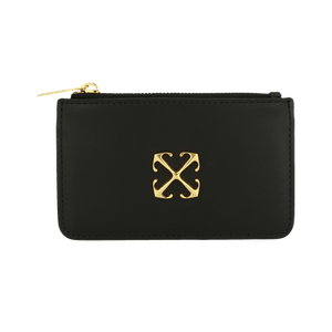 Off-White Jitney Arrows Plaque Leather Wallet 'Black'