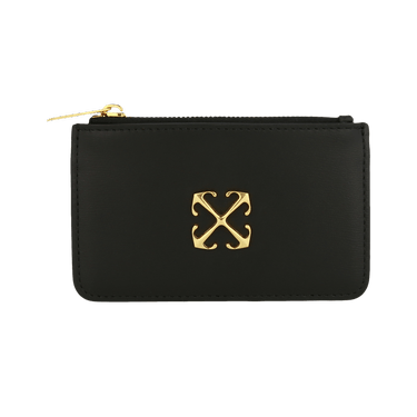 Off-White Jitney Arrows Plaque Leather Wallet 'Black'