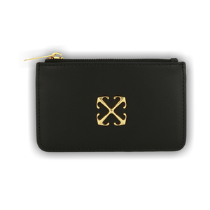 Off-White Jitney Arrows Plaque Leather Wallet 'Black'