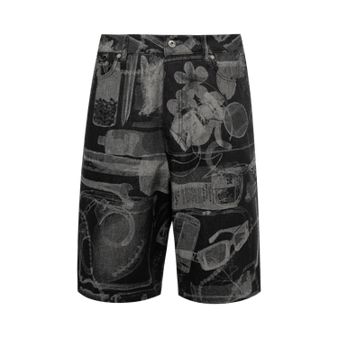 Off-White X-Ray Denim Shorts 'Black/White'