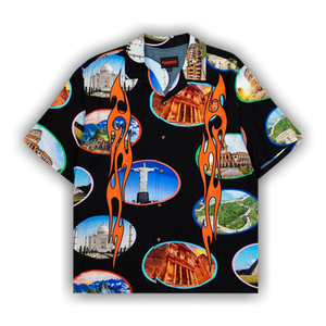 Pleasures 7 Wonder Camp Shirt 'Black'