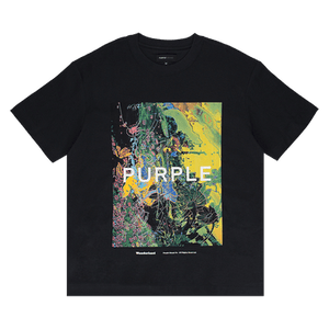 PURPLE BRAND Textured Jersey Tee 'Black'