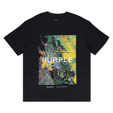 PURPLE BRAND Textured Jersey Tee 'Black'