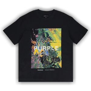 PURPLE BRAND Textured Jersey Tee 'Black'
