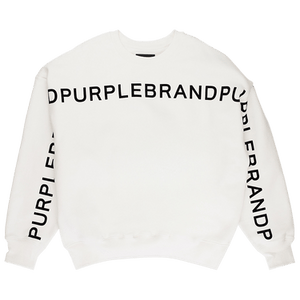 PURPLE BRAND HWT Fleece Crewneck 'Off White'