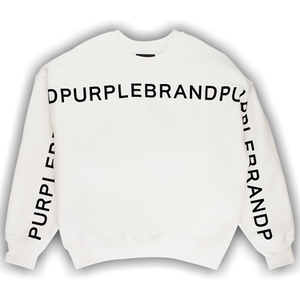 PURPLE BRAND HWT Fleece Crewneck 'Off White'