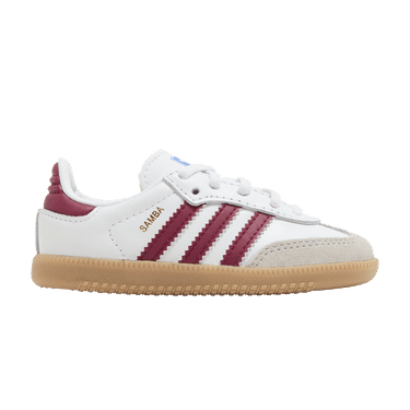 adidas Samba OG I 'White Collegiate Burgundy Gum'
