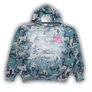 PURPLE BRAND Faded Camo Hoodie 'All Over Print'