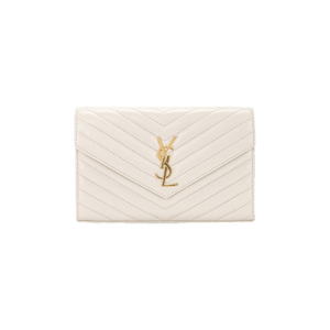 Saint Laurent Cassandre Chain Wallet 'Blanc Vintage'