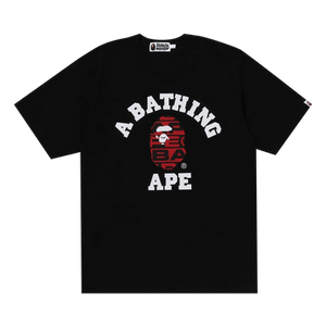 BAPE Lux Sport Pattern College Tee 'Black'