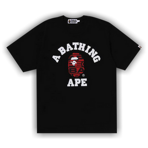 BAPE Lux Sport Pattern College Tee 'Black'