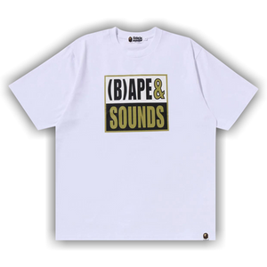 BAPE Sounds Logo Tee 'White'