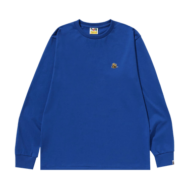 BAPE Bee One Point Long-Sleeve Tee 'Blue'