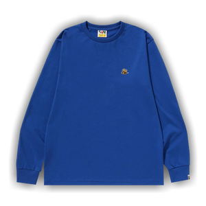 BAPE Bee One Point Long-Sleeve Tee 'Blue'