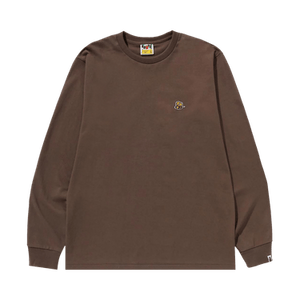 BAPE Bee One Point Long-Sleeve Tee 'Brown'