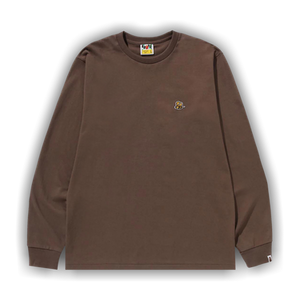 BAPE Bee One Point Long-Sleeve Tee 'Brown'