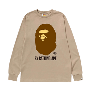 BAPE By Bathing Ape Long-Sleeve Tee 'Beige'