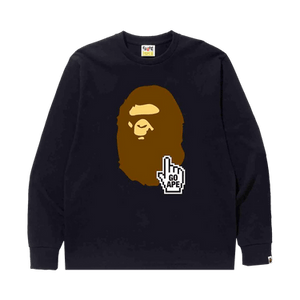 BAPE Go Ape Pointer Long-Sleeve Tee 'Black'