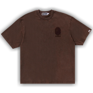 BAPE Ape Head One Point Acid Wash Relaxed Fit Tee 'Brown'