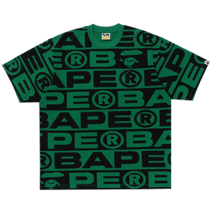 BAPE Lux Sport Pattern Oversized Tee 'Green'
