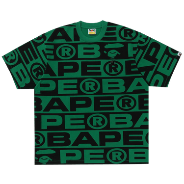 BAPE Lux Sport Pattern Oversized Tee 'Green'