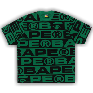 BAPE Lux Sport Pattern Oversized Tee 'Green'