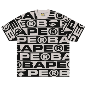 BAPE Lux Sport Pattern Oversized Tee 'Ivory'