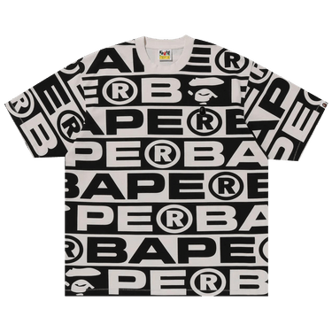 BAPE Lux Sport Pattern Oversized Tee 'Ivory'