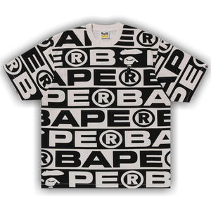 BAPE Lux Sport Pattern Oversized Tee 'Ivory'