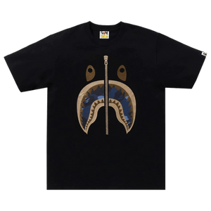 BAPE Color Camo Shark Tee 'Black/Navy'