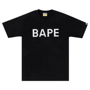 BAPE Crystal Stone Logo Tee 'Black'