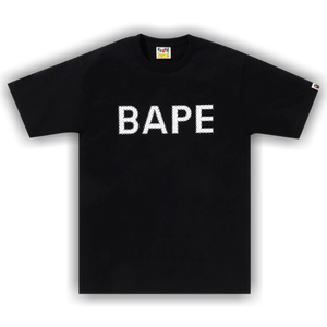 BAPE Crystal Stone Logo Tee 'Black'