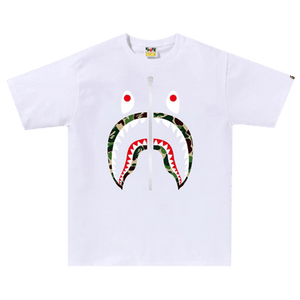 BAPE ABC Camo Shark Tee 'White/Green'