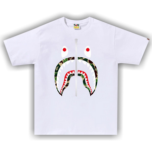 BAPE ABC Camo Shark Tee 'White/Green'