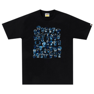 BAPE ABC Camo A To Z Tee 'Black/Blue'