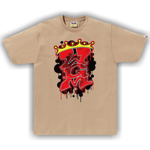 BAPE Graffiti WGM Tee 'Beige'