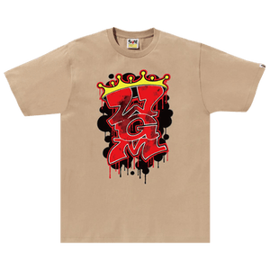 BAPE Graffiti WGM Tee 'Beige'