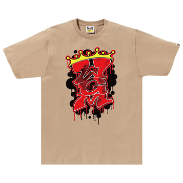 BAPE Graffiti WGM Tee 'Beige'