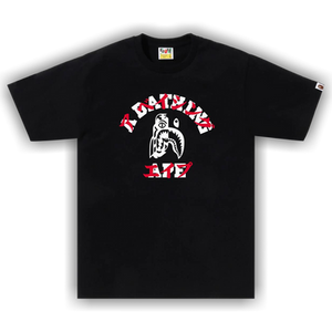 BAPE Tiger Shark Japanese Letter Tee 'Black'