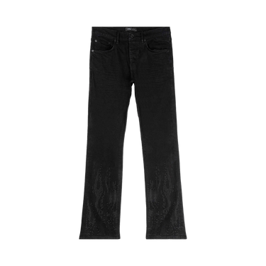 PURPLE BRAND Flamed Flare Jeans 'Black'