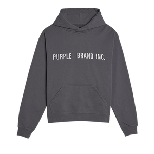 PURPLE BRAND Artifact Embroidered Hoodie 'Charcoal'