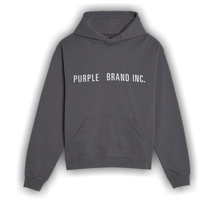 PURPLE BRAND Artifact Embroidered Hoodie 'Charcoal'