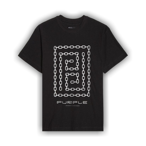 PURPLE BRAND Meander Chain Tee 'Black'