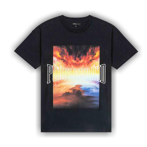 PURPLE BRAND Textured Inside Out Tee 'Black'